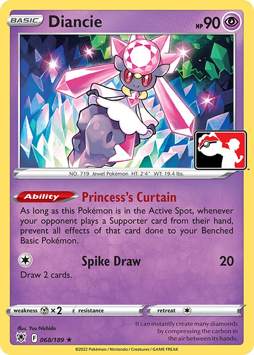 Diancie (068/189) [Prize Pack Series Three] | Tables and Towers