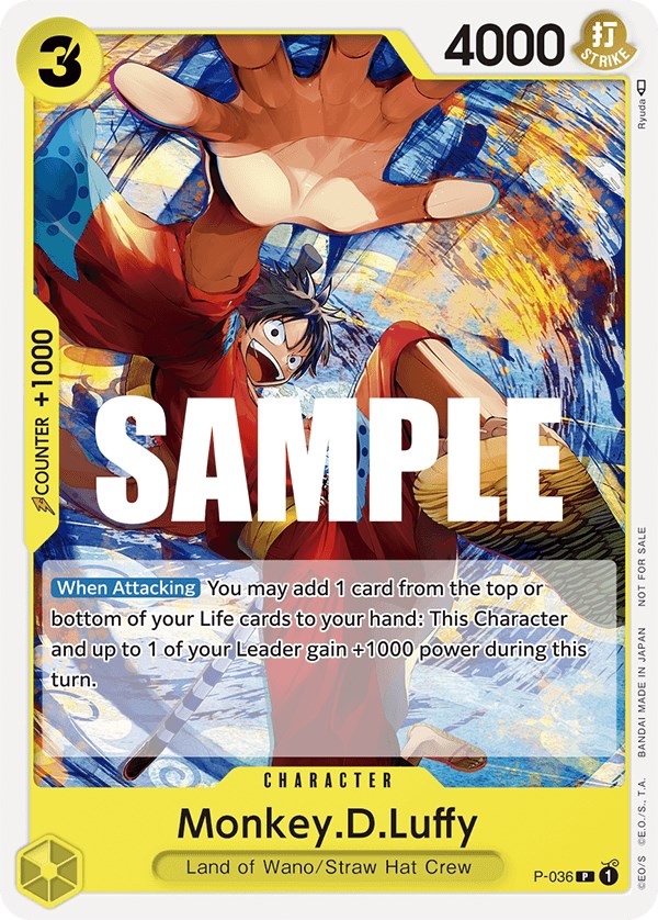 Monkey.D.Luffy (Pre-Release Tournament) [One Piece Promotion Cards] | Tables and Towers