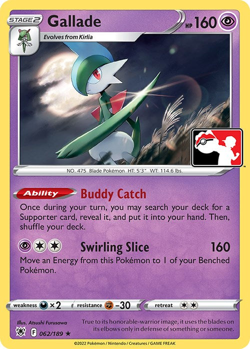 Gallade (062/189) [Prize Pack Series Three] | Tables and Towers