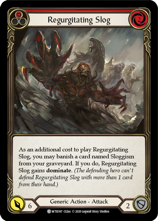 Regurgitating Slog (Red) [U-WTR197] (Welcome to Rathe Unlimited)  Unlimited Rainbow Foil | Tables and Towers