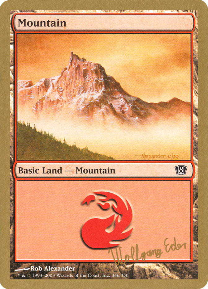 Mountain (we346) (Wolfgang Eder) [World Championship Decks 2003] | Tables and Towers