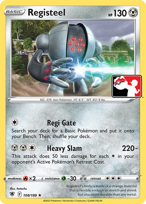 Registeel (108/189) [Prize Pack Series Three] | Tables and Towers