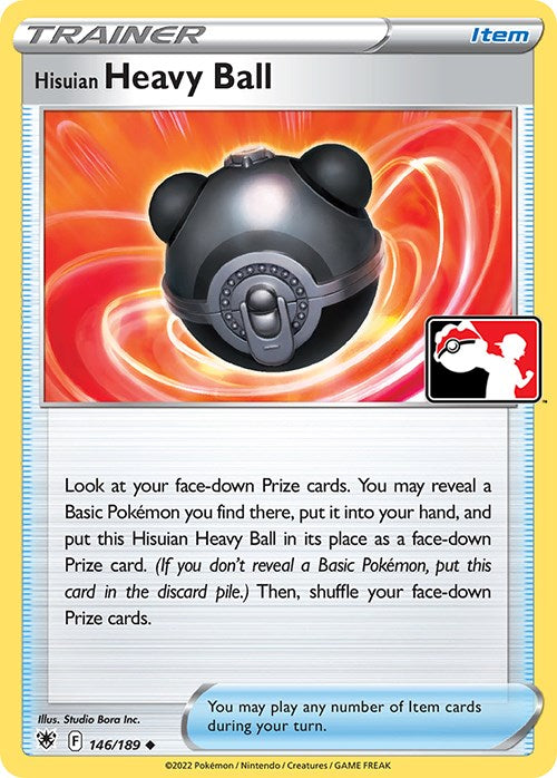 Hisuian Heavy Ball (146/189) [Prize Pack Series Three] | Tables and Towers