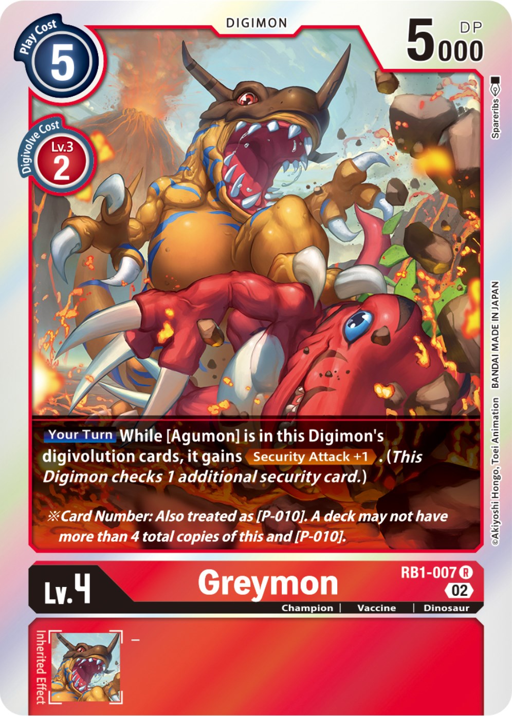 Greymon [RB1-007] [Resurgence Booster] | Tables and Towers