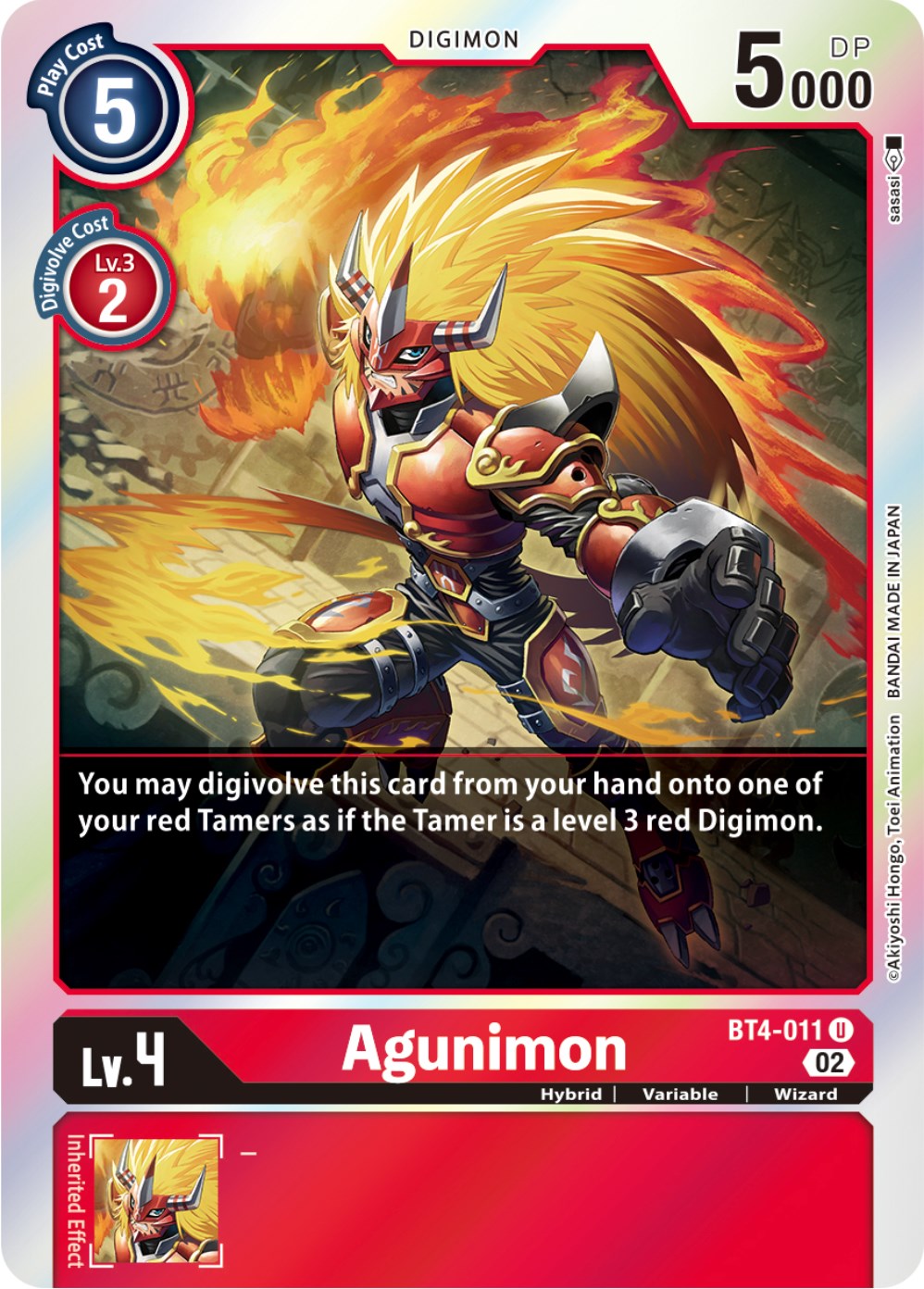 Agunimon [BT4-011] [Resurgence Booster] | Tables and Towers