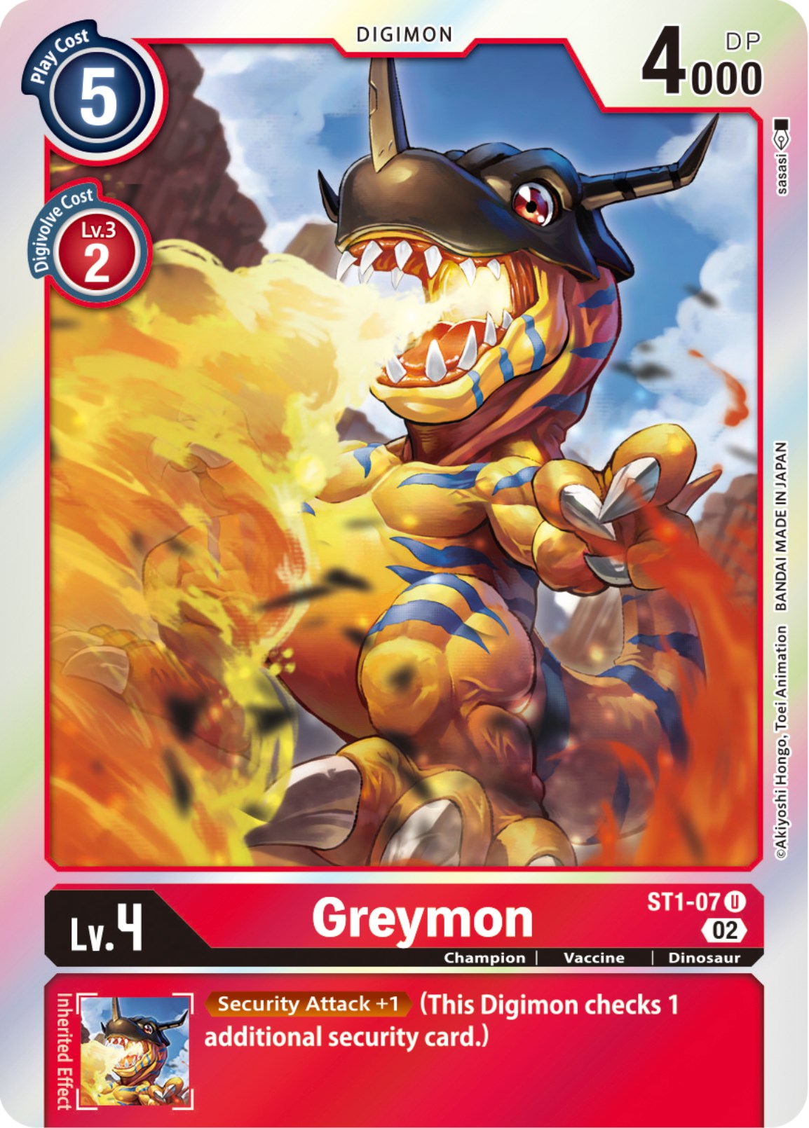 Greymon [ST1-07] [Resurgence Booster] | Tables and Towers