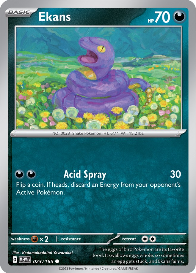 Ekans (023/165) [Scarlet & Violet: 151] | Tables and Towers