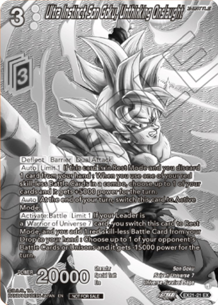 Ultra Instinct Son Goku, Unthinking Onslaught (2023 Offline Regionals Silver Print) (EX21-21) [Promotion Cards] | Tables and Towers