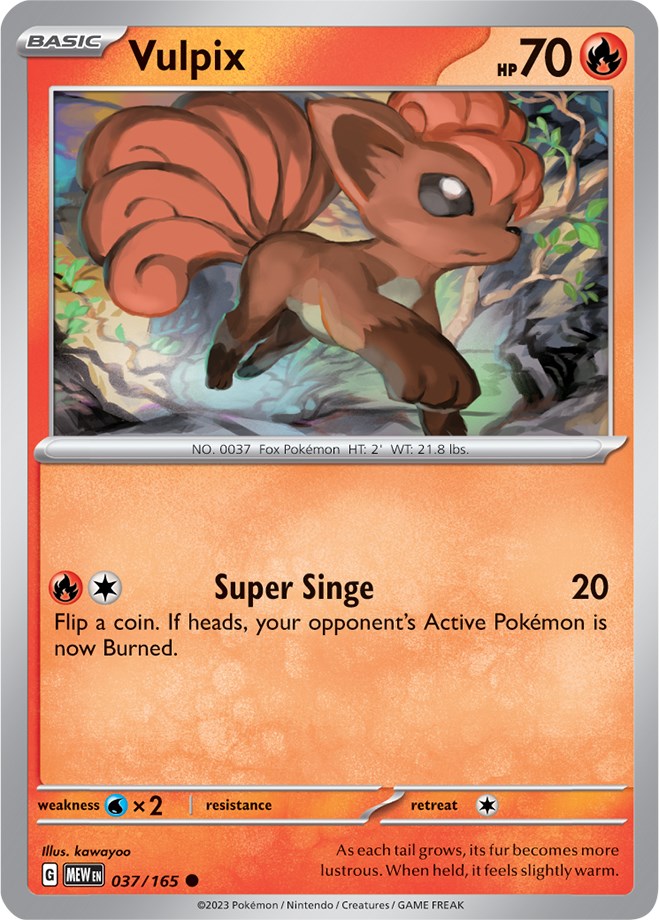 Vulpix (037/165) [Scarlet & Violet: 151] | Tables and Towers