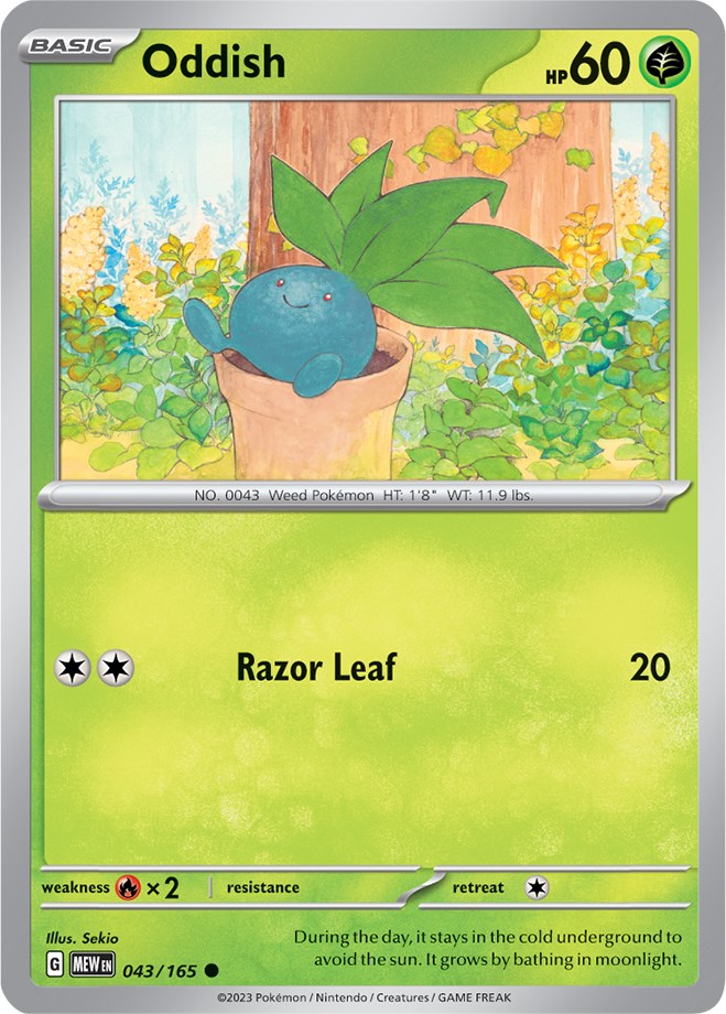 Oddish (043/165) [Scarlet & Violet: 151] | Tables and Towers