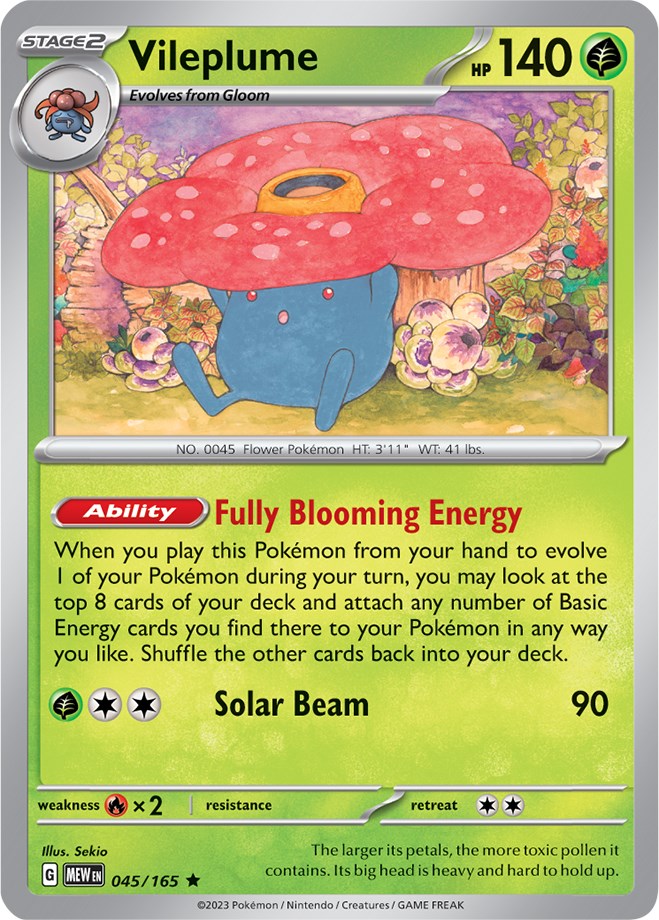 Vileplume (045/165) [Scarlet & Violet: 151] | Tables and Towers