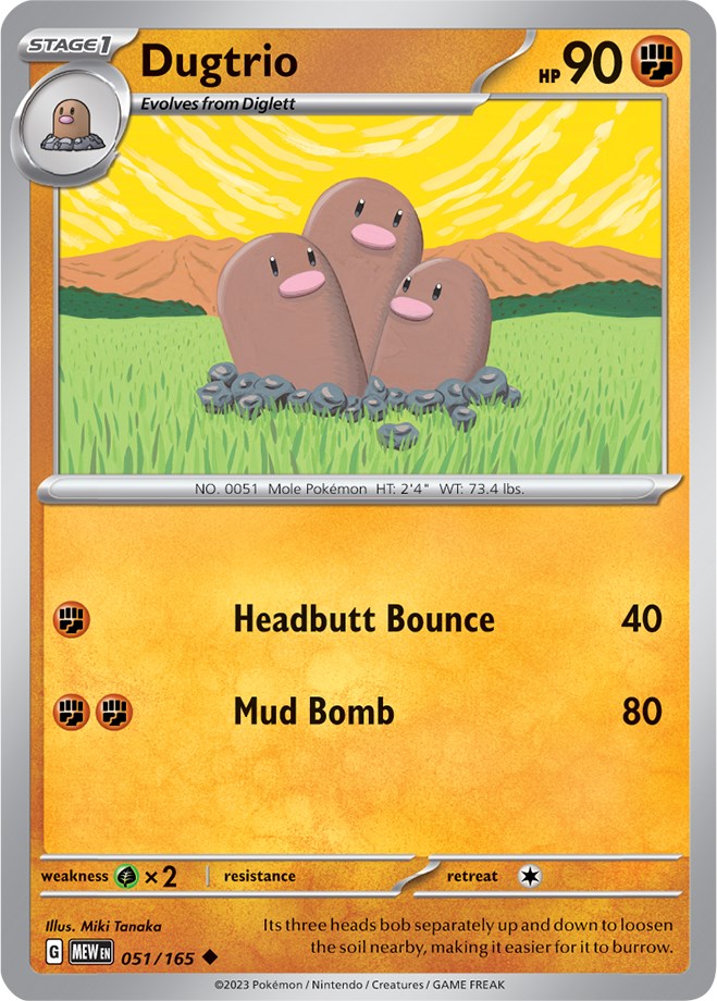 Dugtrio (051/165) [Scarlet & Violet: 151] | Tables and Towers