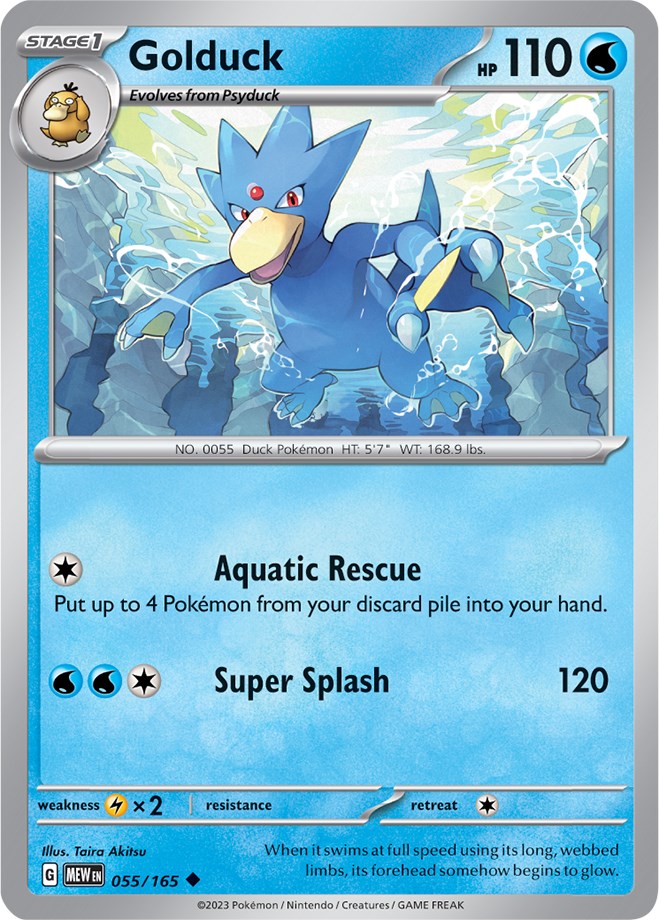 Golduck (055/165) [Scarlet & Violet: 151] | Tables and Towers