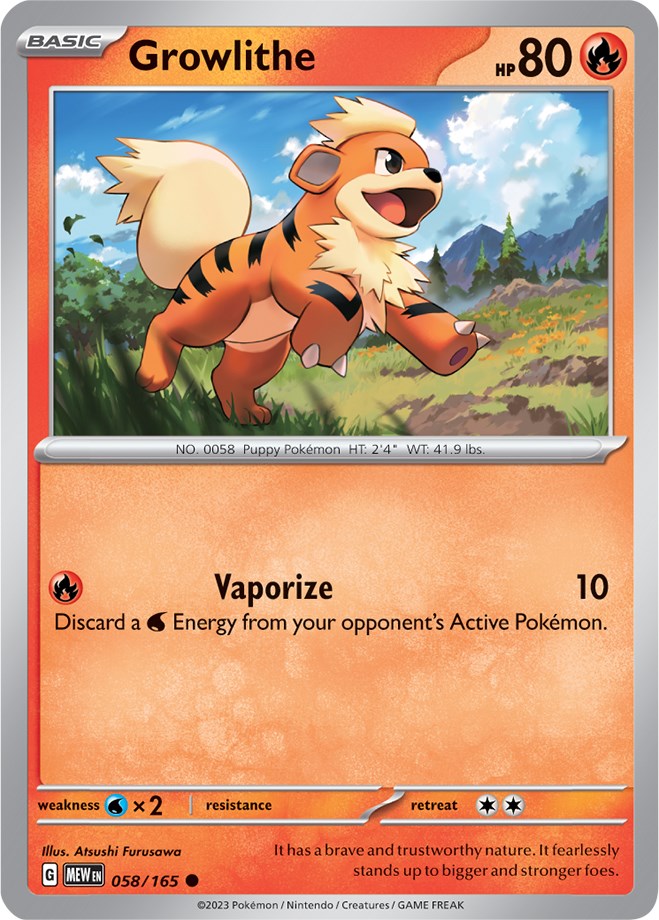 Growlithe (058/165) [Scarlet & Violet: 151] | Tables and Towers