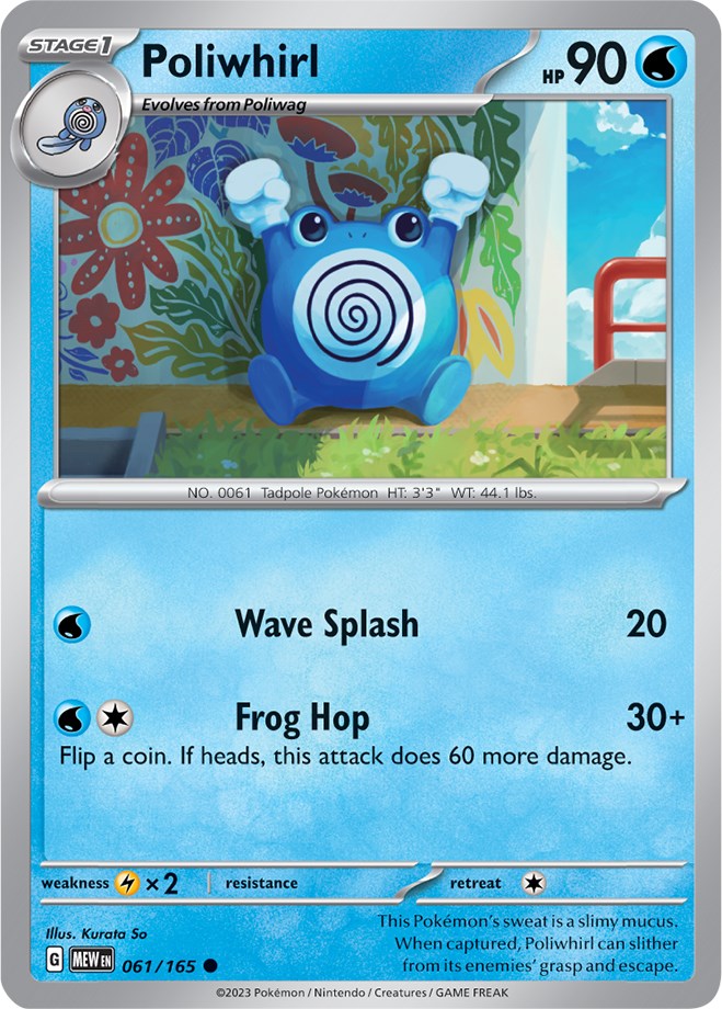 Poliwhirl (061/165) [Scarlet & Violet: 151] | Tables and Towers