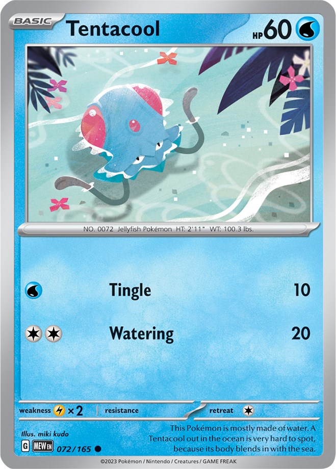 Tentacool (072/165) [Scarlet & Violet: 151] | Tables and Towers