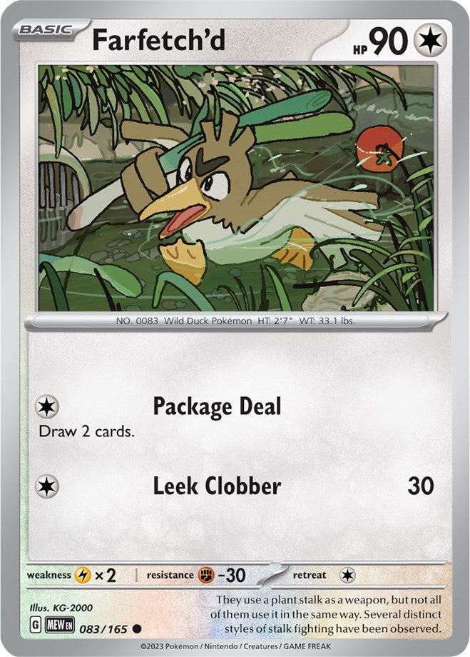 Farfetch'd (083/165) [Scarlet & Violet: 151] | Tables and Towers