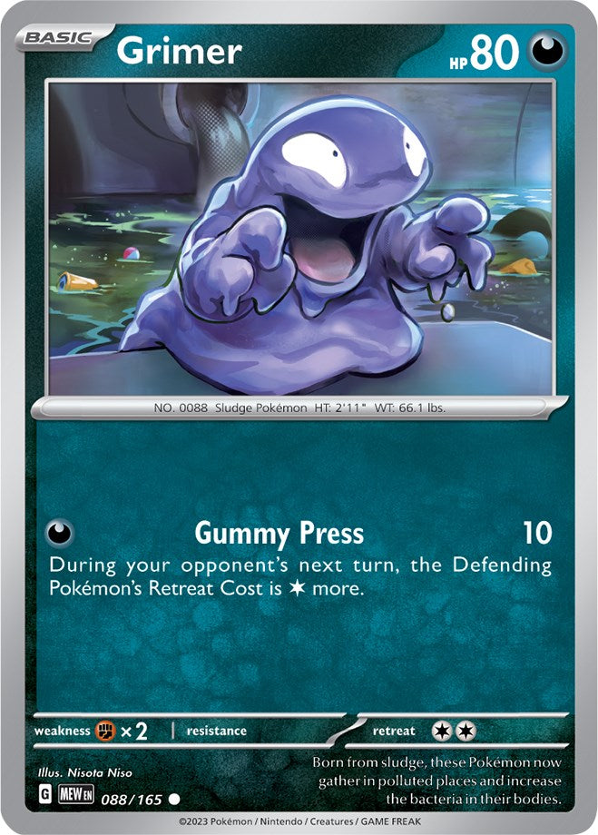 Grimer (088/165) [Scarlet & Violet: 151] | Tables and Towers