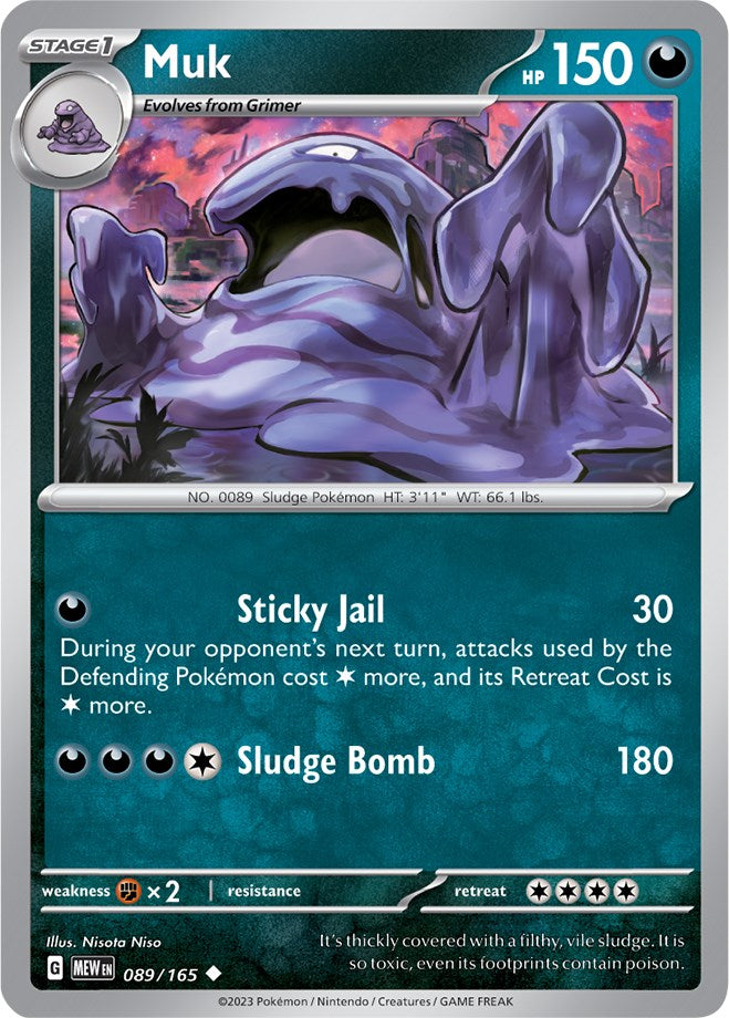 Muk (089/165) [Scarlet & Violet: 151] | Tables and Towers