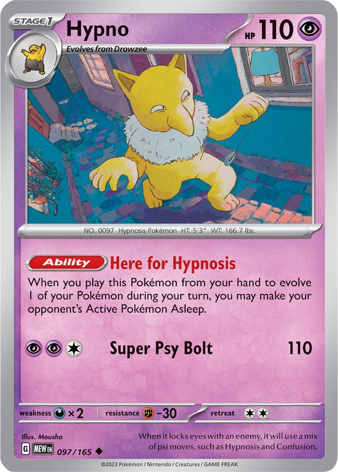 Hypno (097/165) [Scarlet & Violet: 151] | Tables and Towers