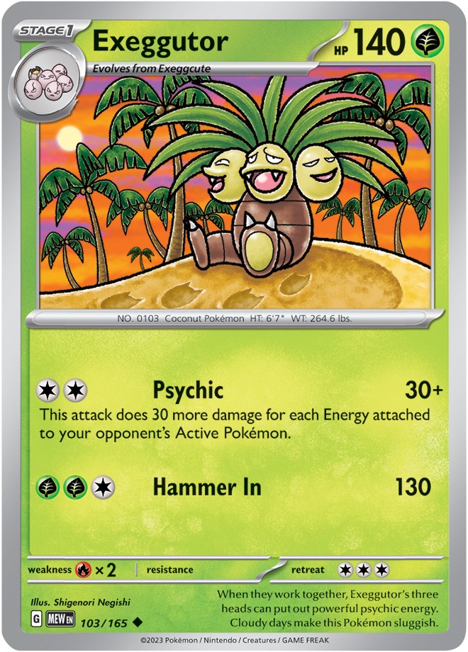 Exeggutor (103/165) [Scarlet & Violet: 151] | Tables and Towers