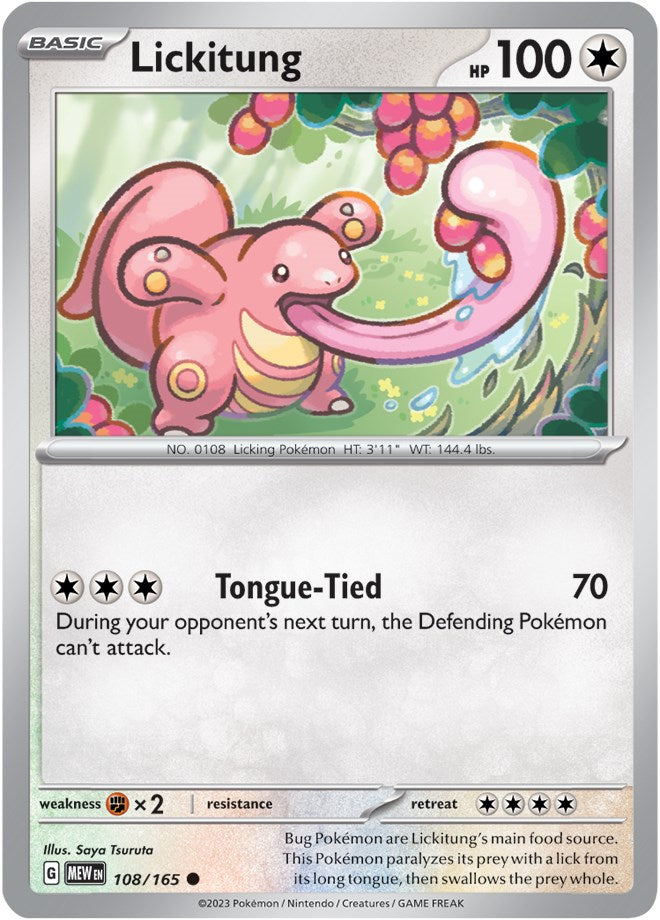 Lickitung (108/165) [Scarlet & Violet: 151] | Tables and Towers