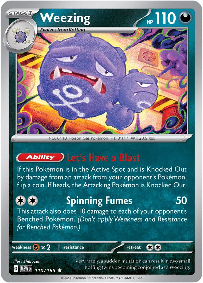 Weezing (110/165) [Scarlet & Violet: 151] | Tables and Towers