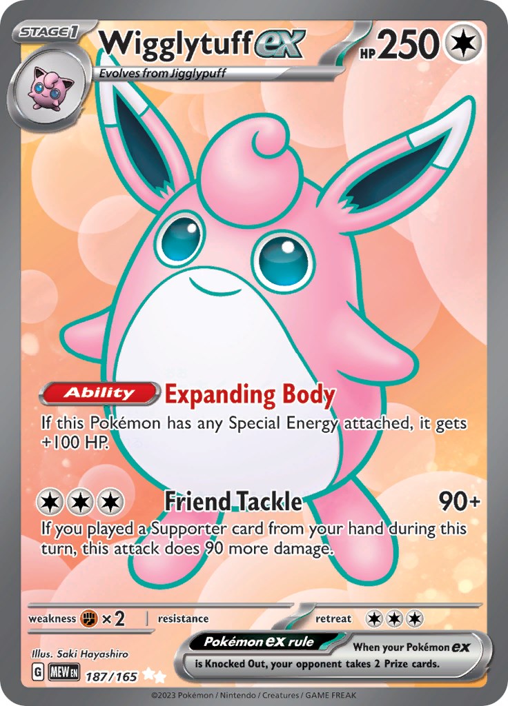 Wigglytuff ex (187/165) [Scarlet & Violet: 151] | Tables and Towers