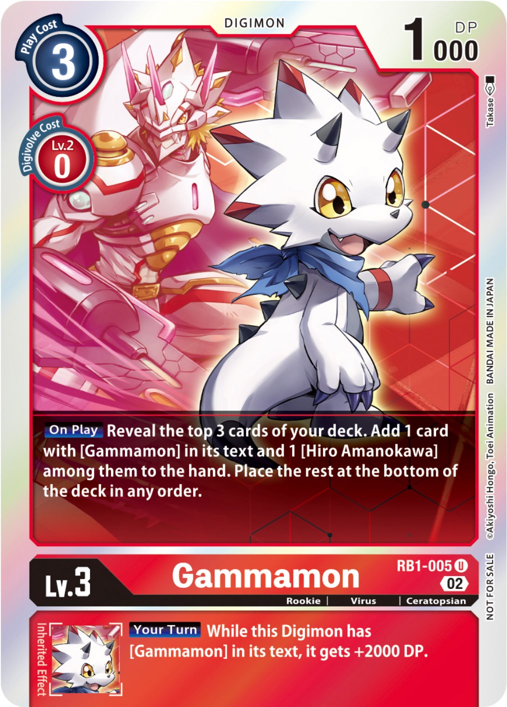 Gammamon [RB1-005] (Box Topper) [Resurgence Booster] | Tables and Towers