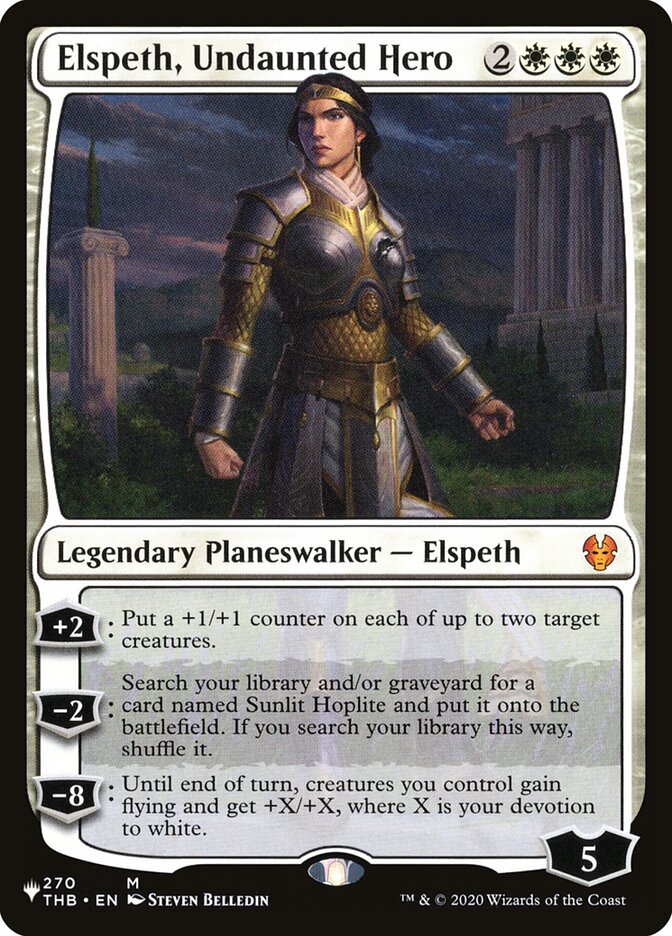 Elspeth, Undaunted Hero [The List] | Tables and Towers