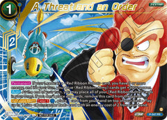 A Threat and an Order (Championship Z Extra Card Pack 2023) (Gold-Stamped) (P-547) [Tournament Promotion Cards] | Tables and Towers