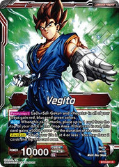 Vegito // Fusion Warrior Super Saiyan Vegito (Championship 2023 Golden Card Vol.3) (BT2-001) [Tournament Promotion Cards] | Tables and Towers