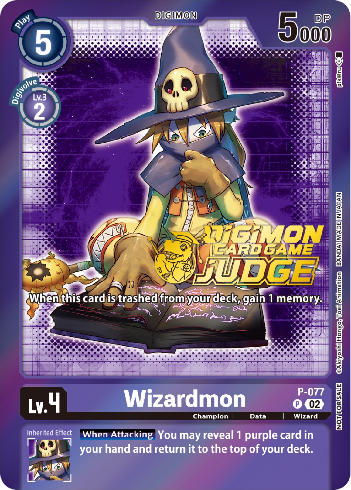 Wizardmon [P-077] (Judge Pack 4) [Promotional Cards] | Tables and Towers