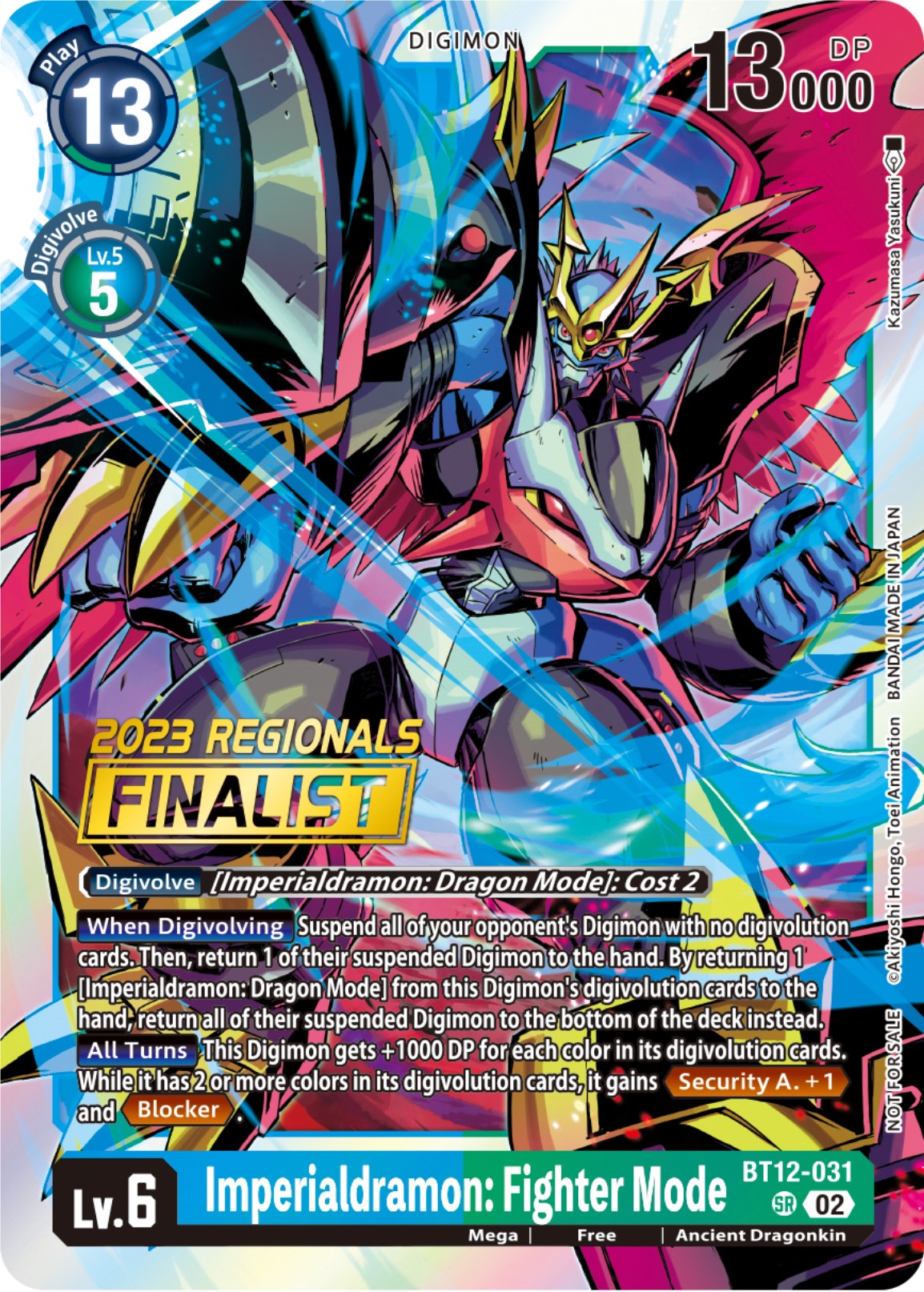 Imperialdramon: Fighter Mode [BT12-031] (2023 Regionals Finalist) [Across Time] | Tables and Towers