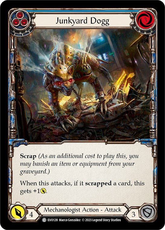 Junkyard Dogg (Blue) [EVO128] (Bright Lights)  Rainbow Foil | Tables and Towers