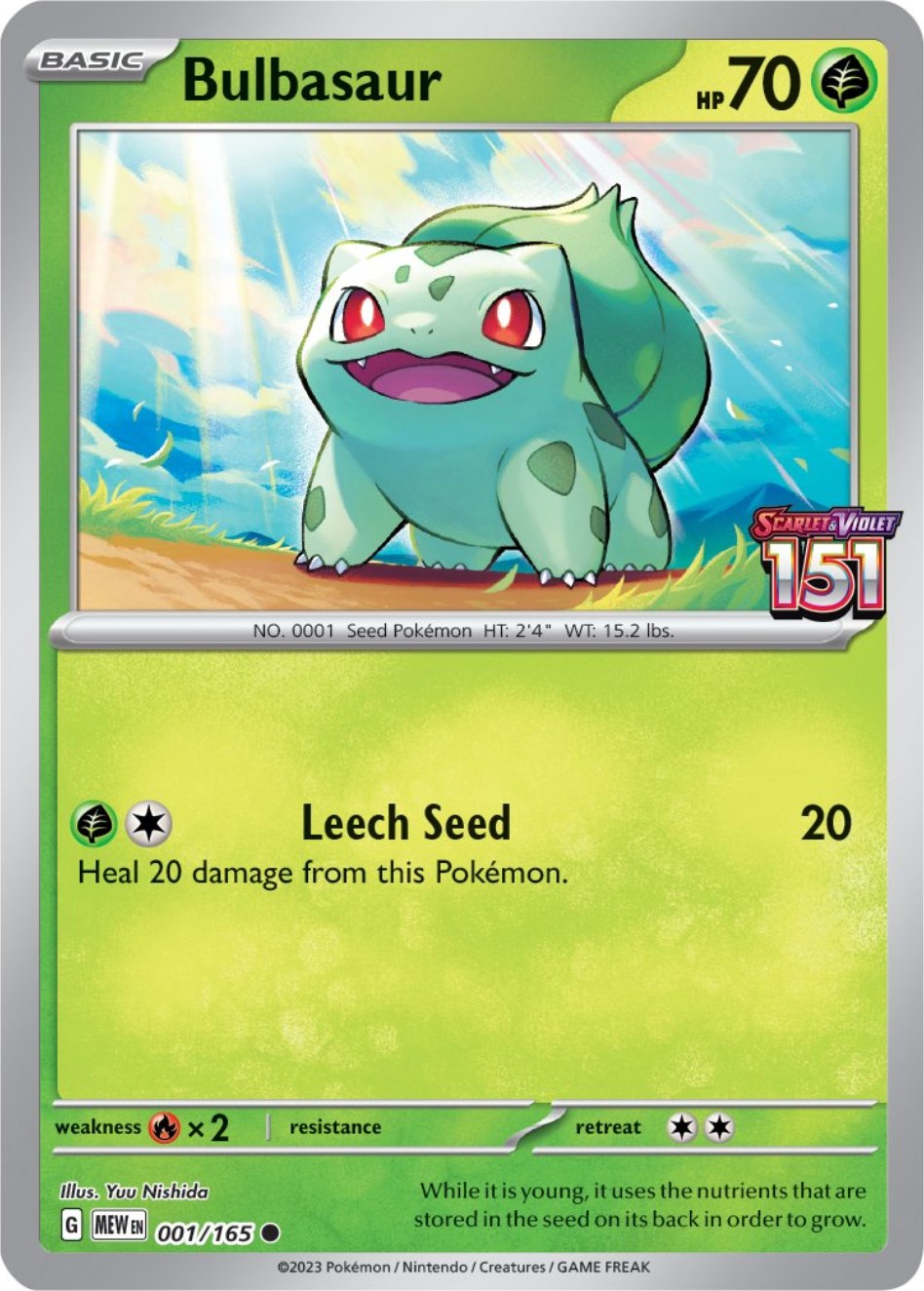 Bulbasaur (001/165) (Best Buy Exclusive) [Scarlet & Violet: 151] | Tables and Towers