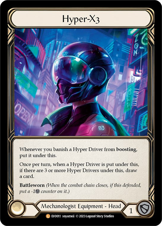 Hyper-X3 [EVO011] (Bright Lights)  Rainbow Foil | Tables and Towers