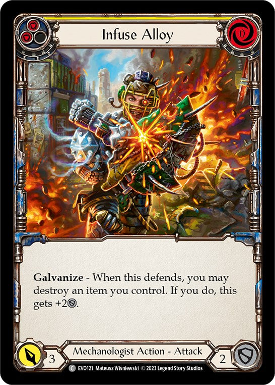Infuse Alloy (Yellow) [EVO121] (Bright Lights)  Rainbow Foil | Tables and Towers