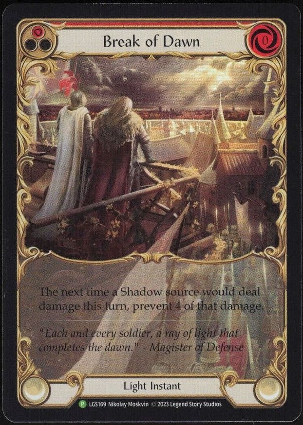 Break of Dawn (Red) [LGS169] (Promo)  Rainbow Foil | Tables and Towers