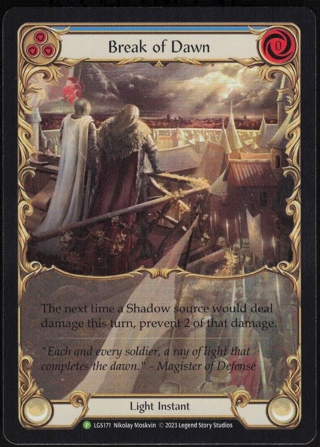 Break of Dawn (Blue) [LGS171] (Promo)  Rainbow Foil | Tables and Towers