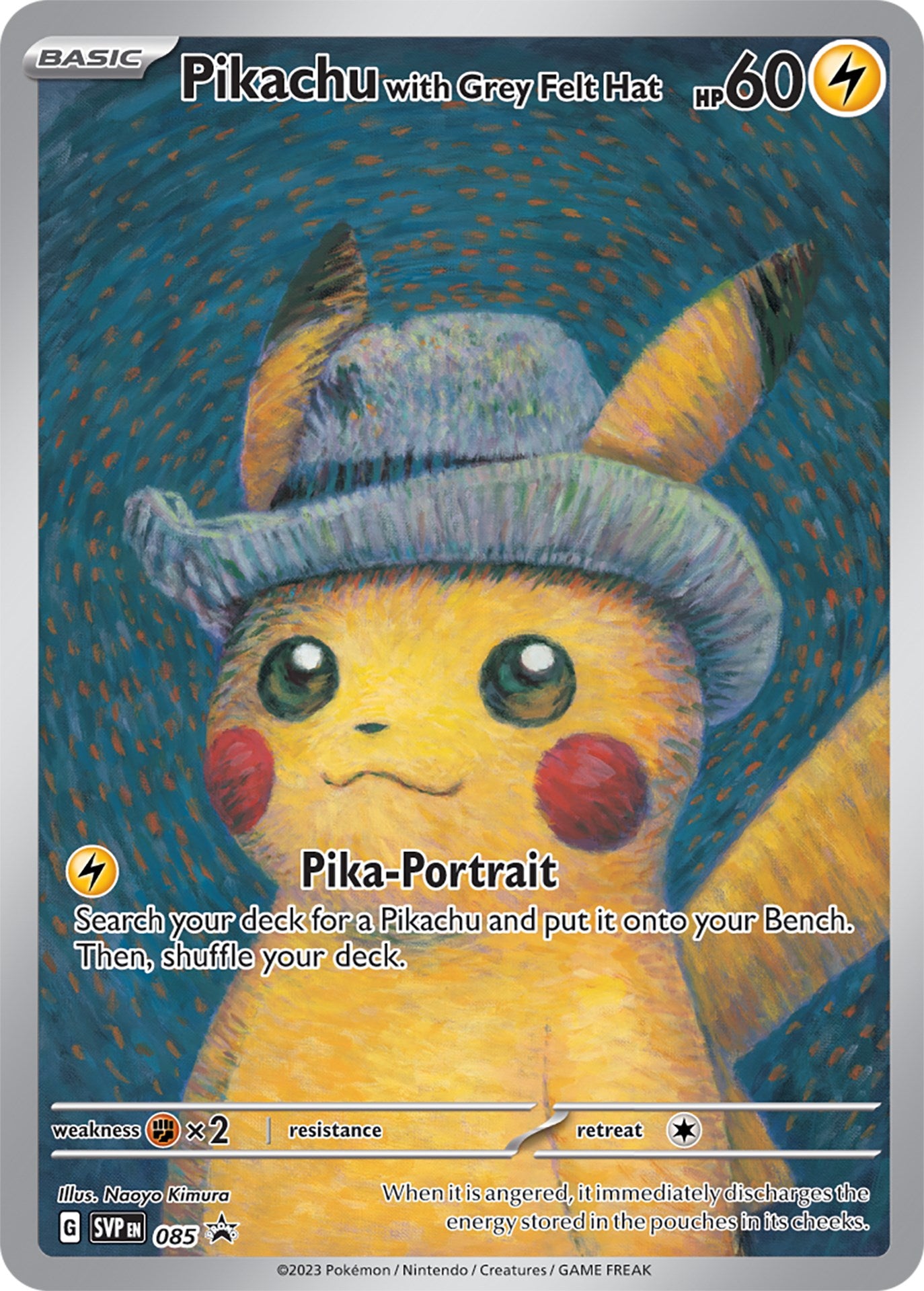 Pikachu with Grey Felt Hat (085) [Scarlet & Violet: Black Star Promos] | Tables and Towers