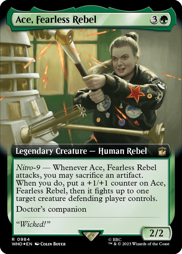 Ace, Fearless Rebel (Extended Art) (Surge Foil) [Doctor Who] | Tables and Towers