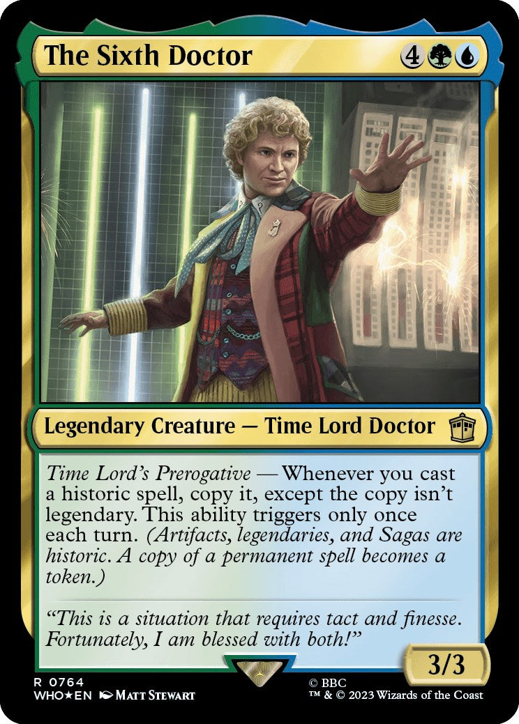 The Sixth Doctor (Surge Foil) [Doctor Who] | Tables and Towers