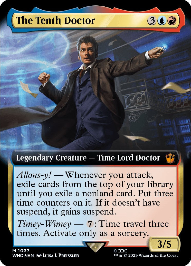 The Tenth Doctor (Extended Art) (Surge Foil) [Doctor Who] | Tables and Towers