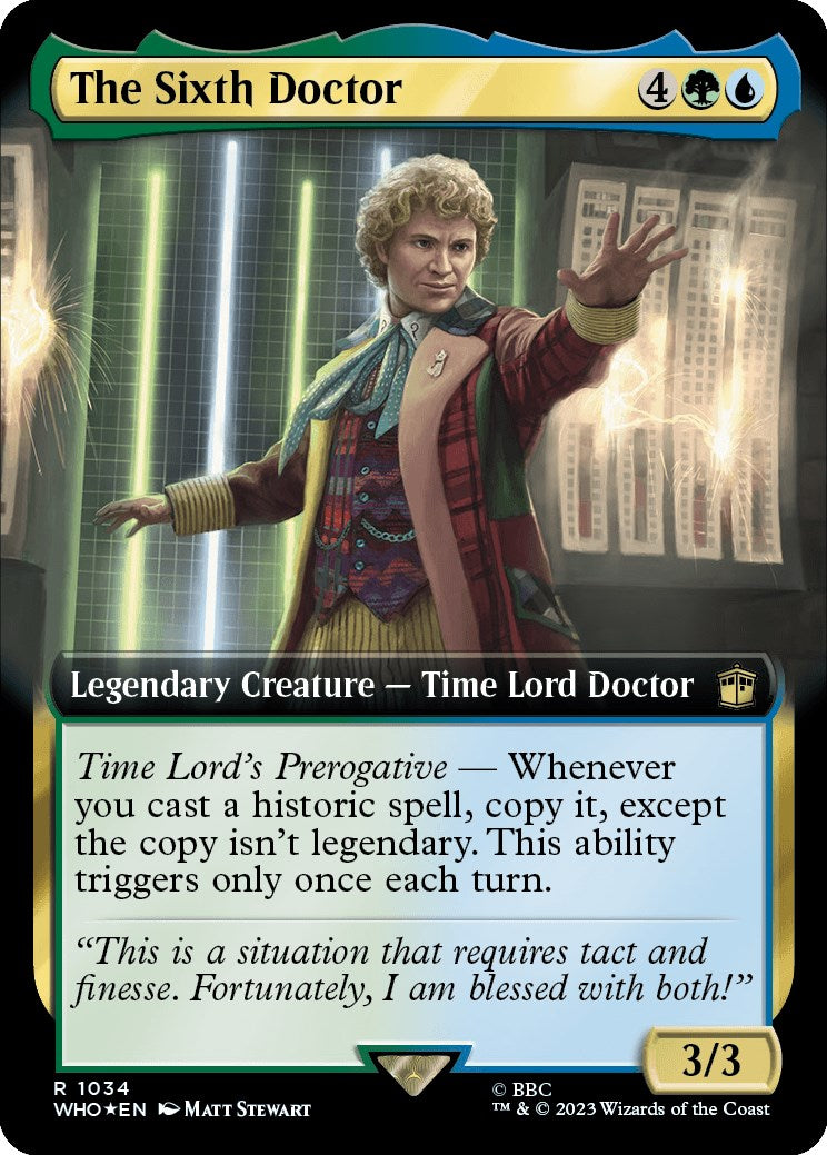 The Sixth Doctor (Extended Art) (Surge Foil) [Doctor Who] | Tables and Towers