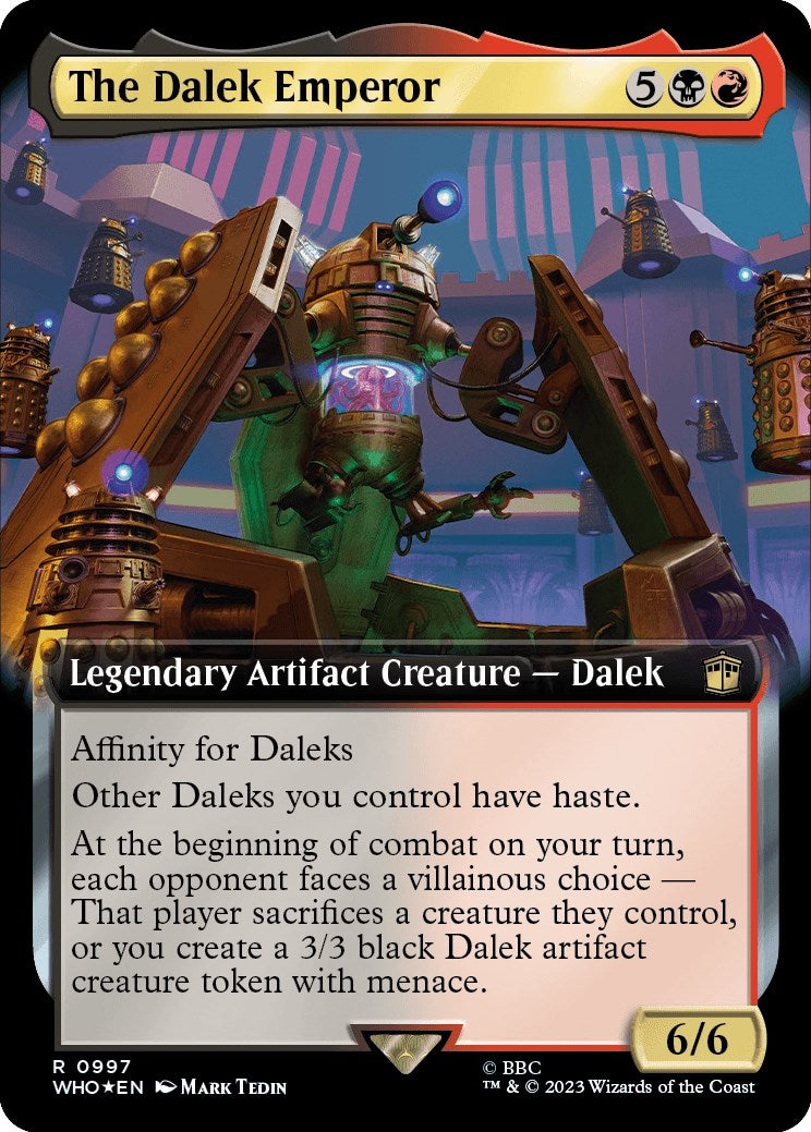 The Dalek Emperor (Extended Art) (Surge Foil) [Doctor Who] | Tables and Towers