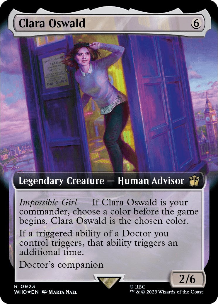 Clara Oswald (Extended Art) (Surge Foil) [Doctor Who] | Tables and Towers