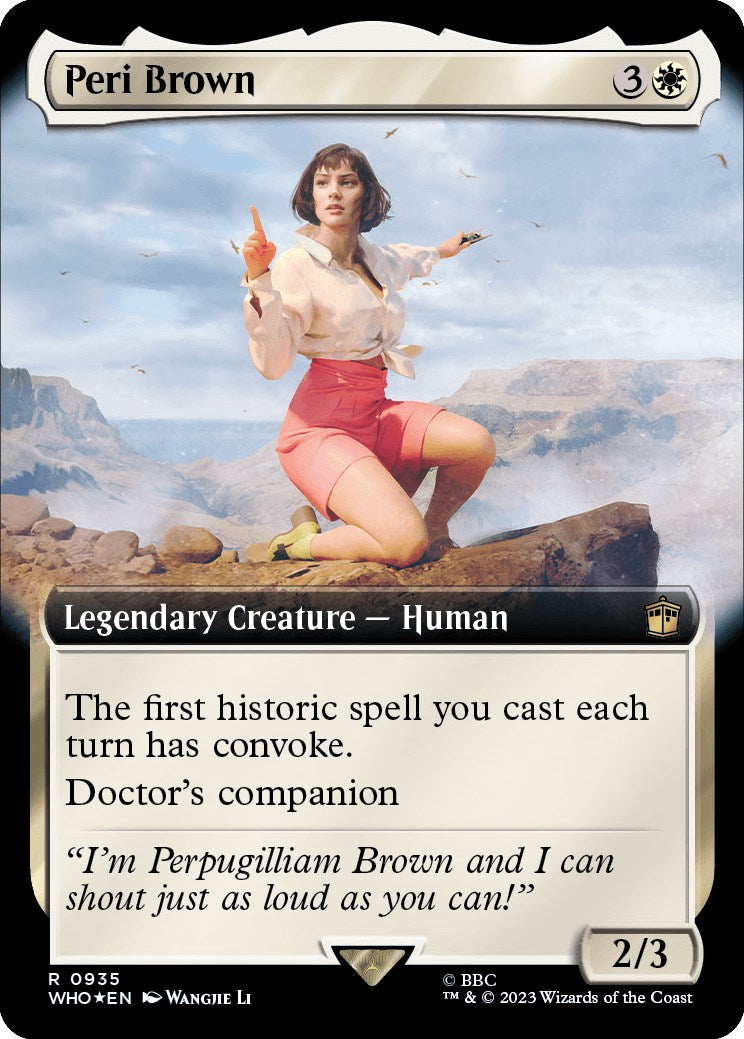 Peri Brown (Extended Art) (Surge Foil) [Doctor Who] | Tables and Towers