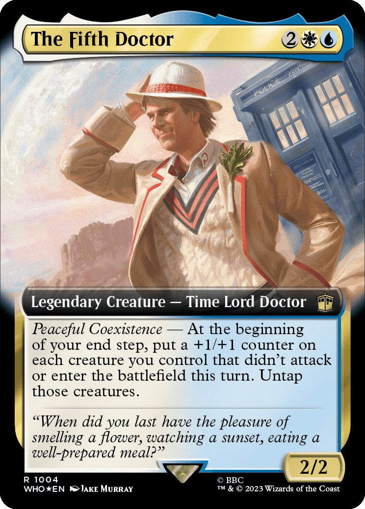 The Fifth Doctor (Extended Art) (Surge Foil) [Doctor Who] | Tables and Towers