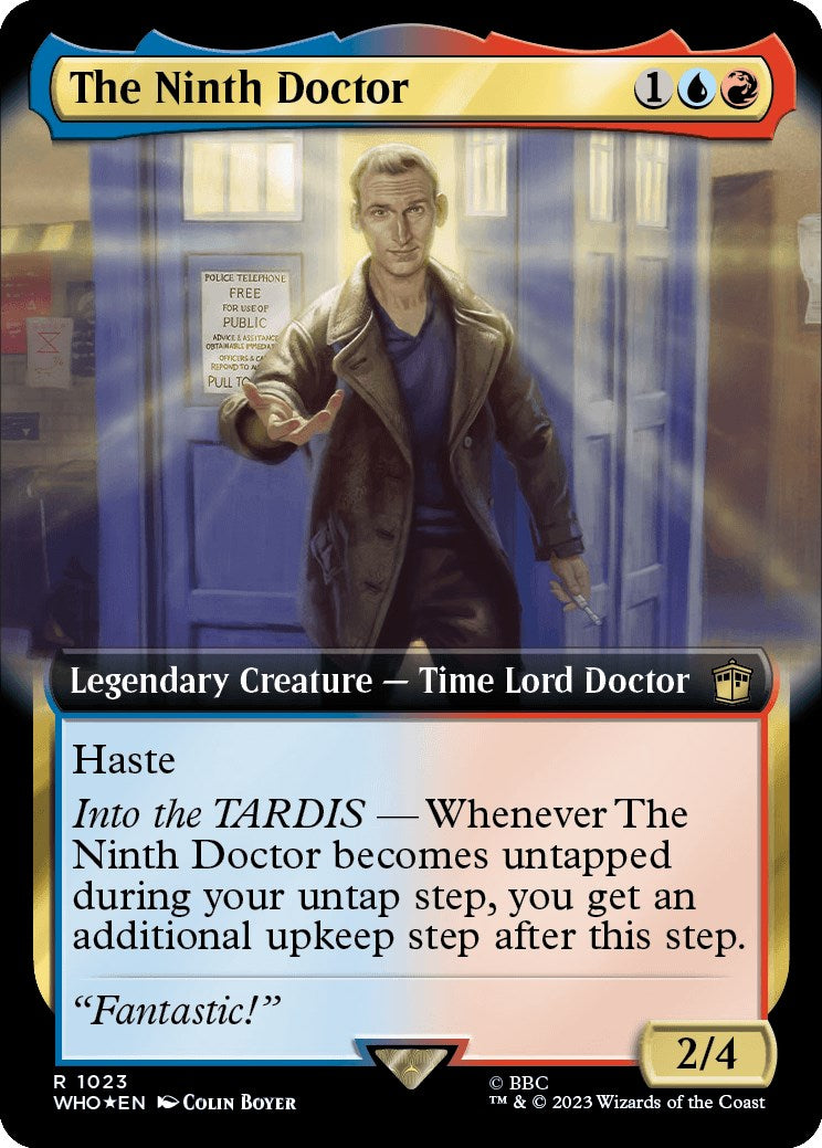 The Ninth Doctor (Extended Art) (Surge Foil) [Doctor Who] | Tables and Towers